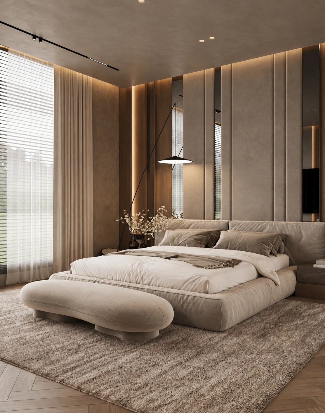 Villa Céline — Chambre · Matières & douceur