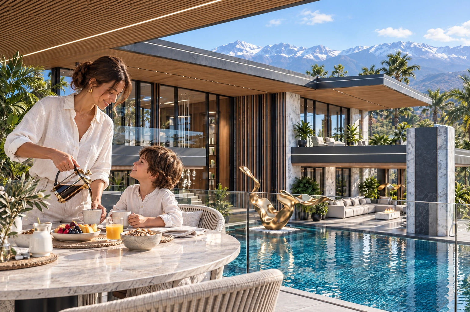 Villa Céline — Un petit-déjeuner en famille