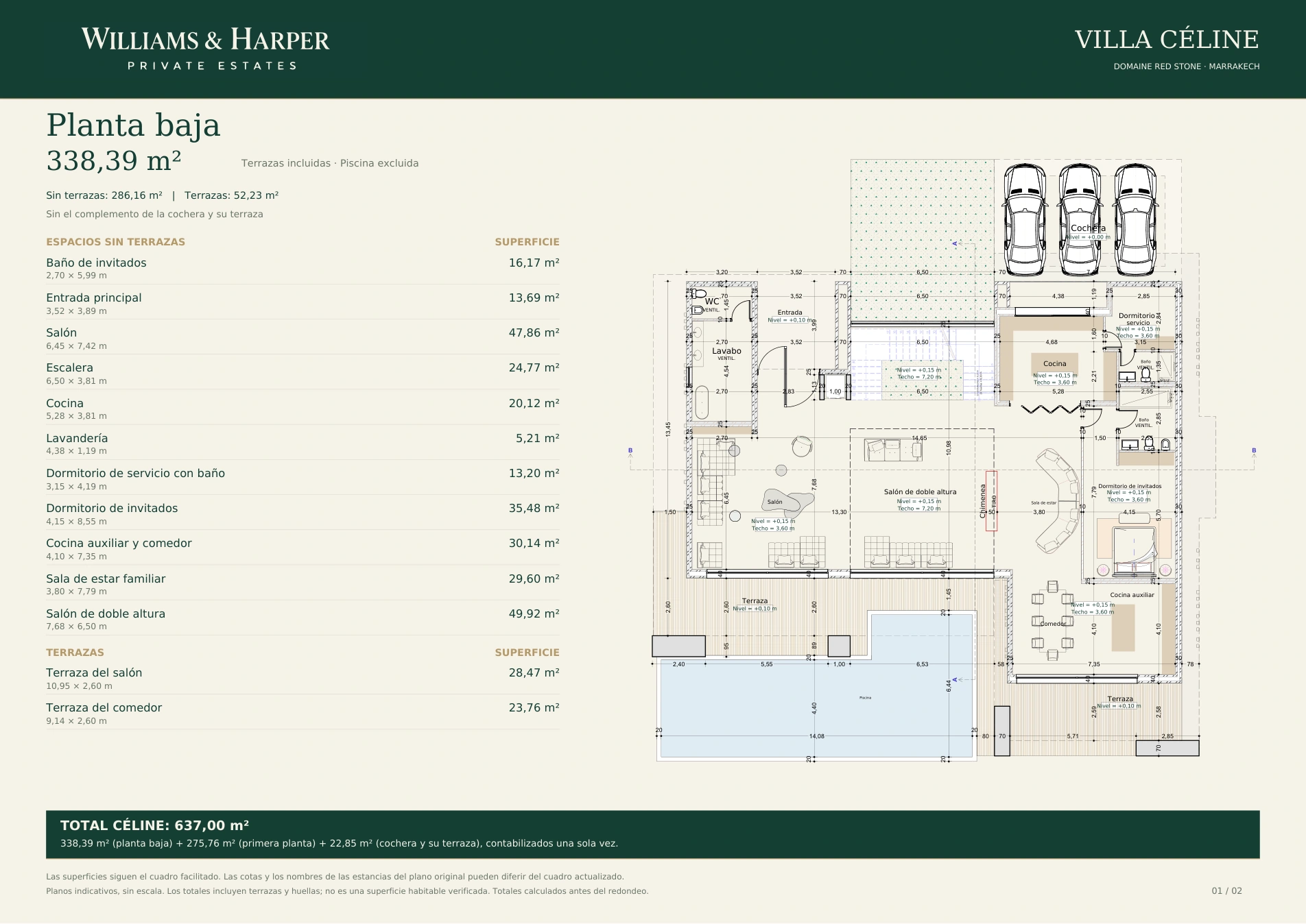 Planta baja · 338,39 m²