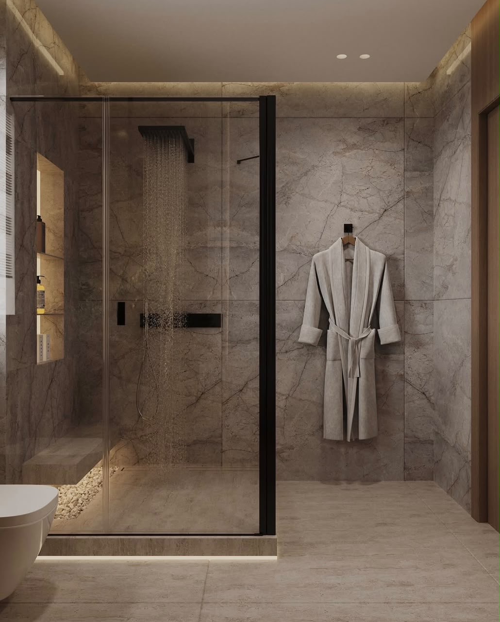 Villa Chloé — Salle de bains · Espace douche
