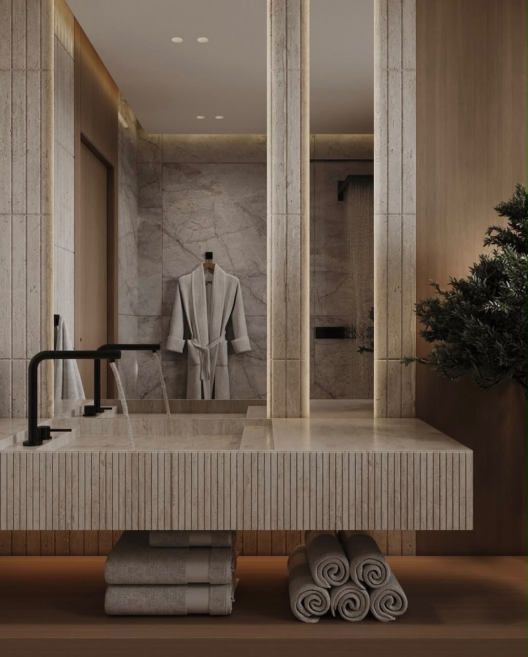 Villa Chloé — Salle de bains · Détails de la vasque