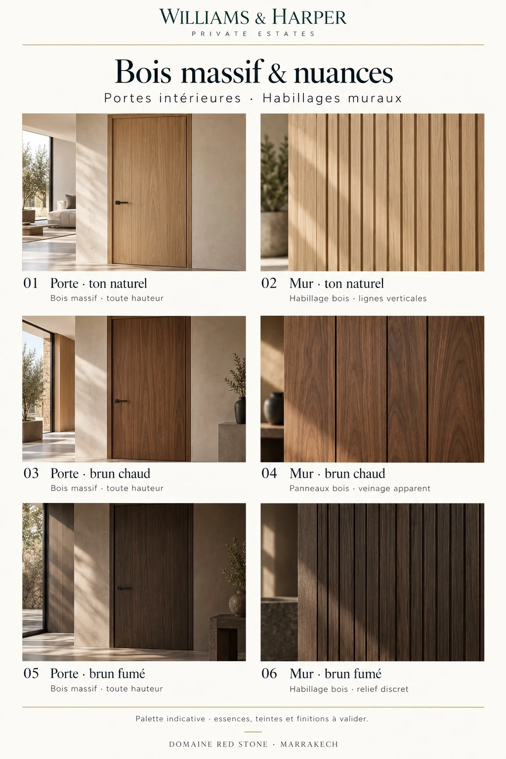 Bois massif & nuances · Williams & Harper