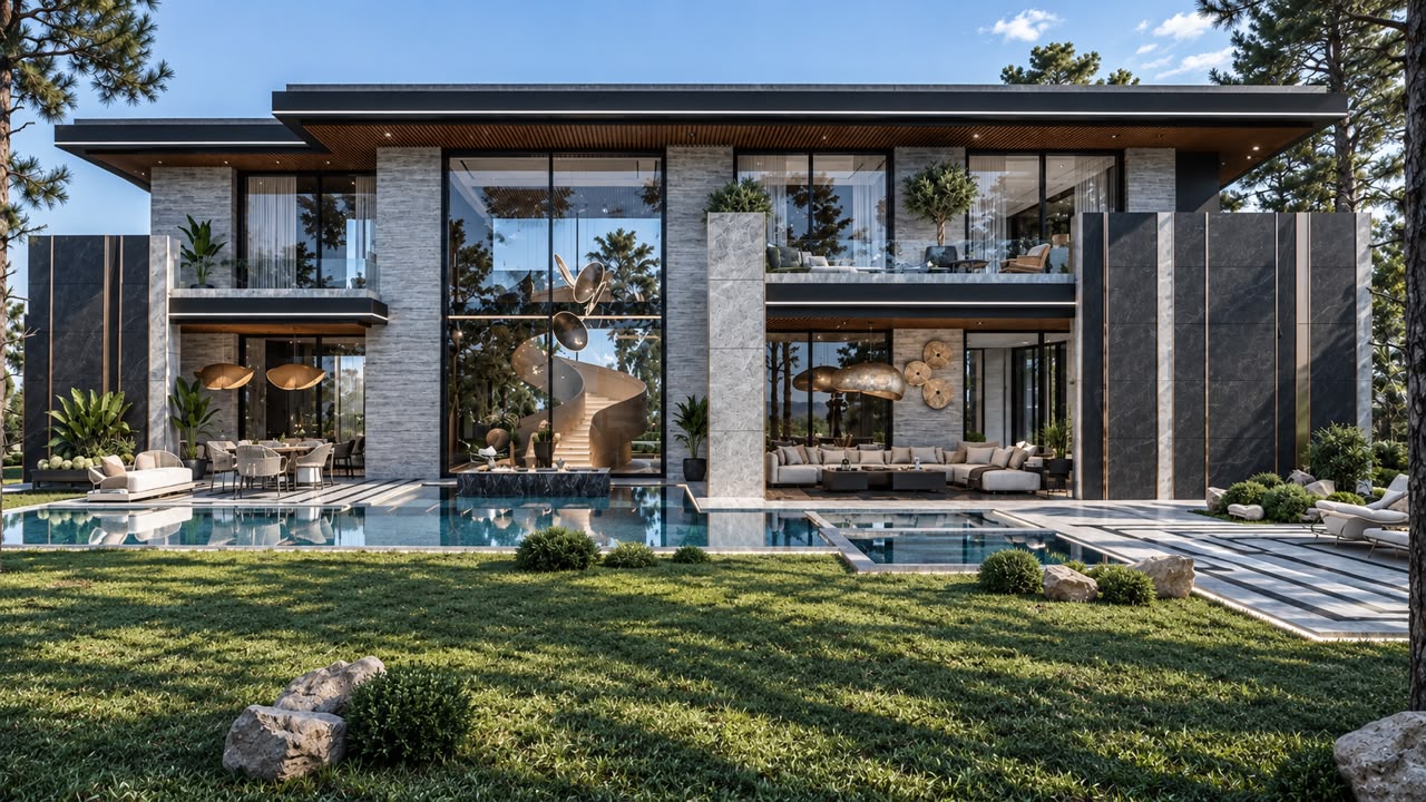 Villa Margaux — De gevel, open naar de tuin